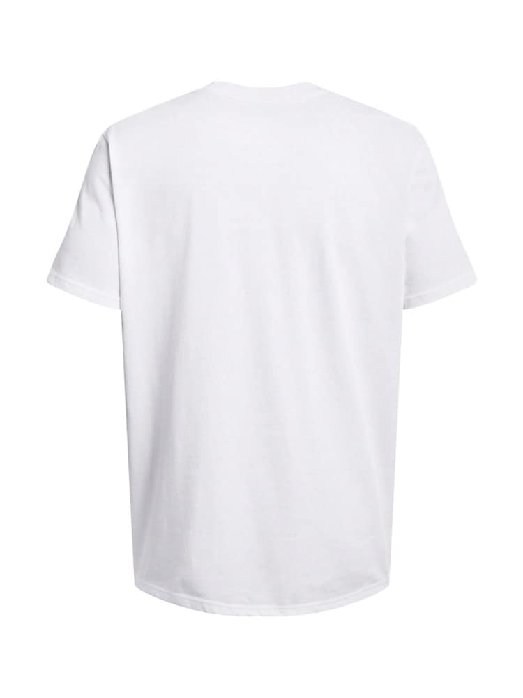 Under Armour White Heavy Weight Label T-Shirt - Image 5 of 5