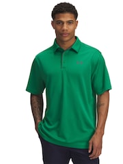 أخضر - قميص بولو جولف تيك من Under Armour - صورة 1 من 3