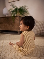 Yellow Stripe Baby Woven Romper (0mths-2yrs) - Image 2 of 10