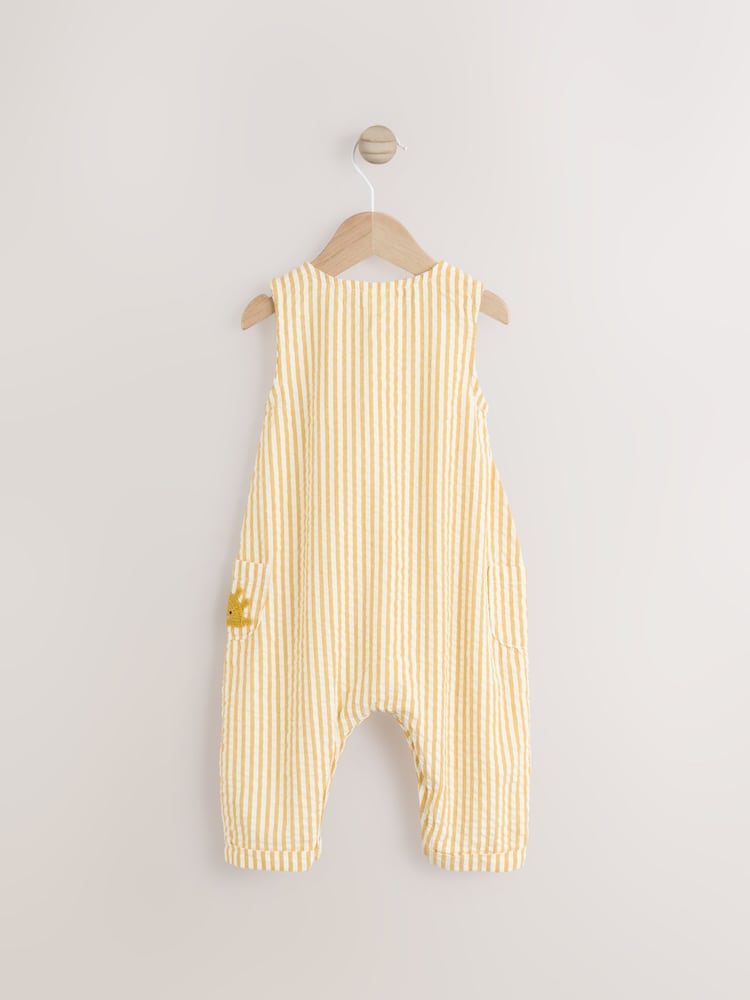 Yellow Stripe Baby Woven Romper (0mths-2yrs) - Image 6 of 10