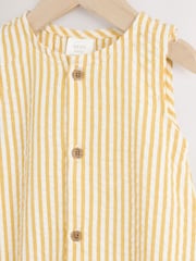 Yellow Stripe Baby Woven Romper (0mths-2yrs) - Image 7 of 10