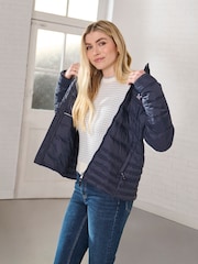Crew Clothing Company Blue Lightweight Padded Jacket - Image 2 of 7