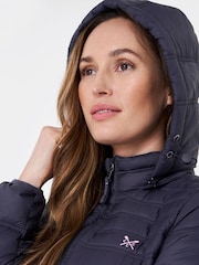 Crew Clothing Company Blue Lightweight Padded Jacket - Image 6 of 7