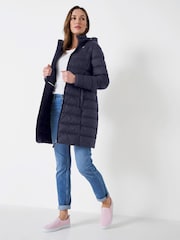 Crew Clothing Blue Lightweight Padded Coat - Image 3 of 5