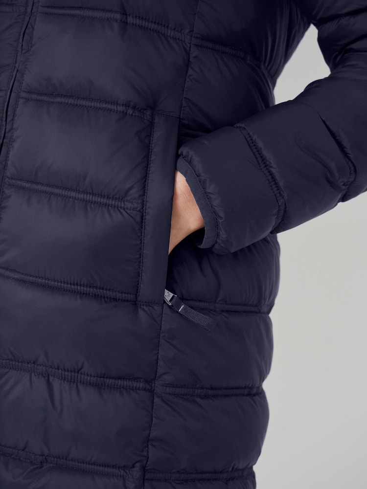 Crew Clothing Blue Lightweight Padded Coat - Image 4 of 5