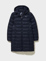 Crew Clothing Blue Lightweight Padded Coat - Image 5 of 5