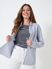 Crew Clothing Blue Bracken Oxford Shirt - Image 1 of 5