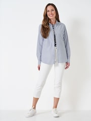 Crew Clothing Blue Bracken Oxford Shirt - Image 3 of 5