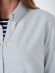 Crew Clothing Blue Bracken Oxford Shirt - Image 4 of 5