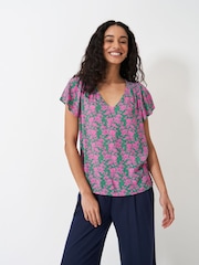 Grün - Crew Clothing Tia Frill Top - Bild 1 von 5