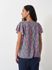 Grün - Crew Clothing Tia Frill Top - Bild 2 von 5