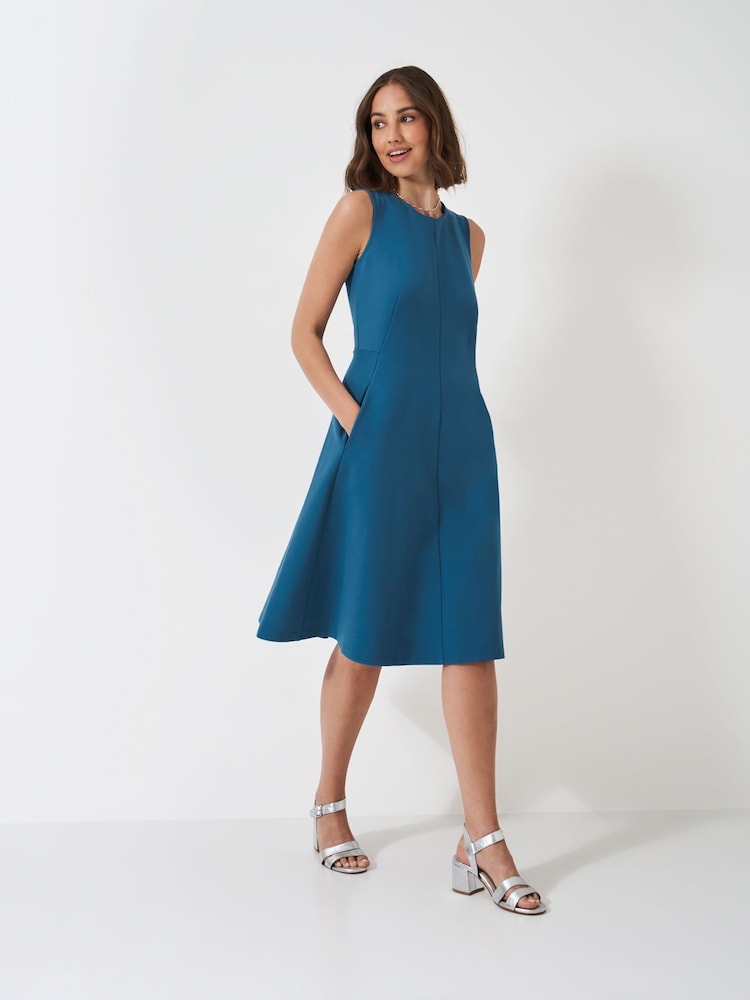 Crew Clothing Eva Ärmelloses Ponte-Kleid - Bild 1 von 5 Crew Clothing Eva Ärmelloses Ponte-Kleid - Bild 1 von 5