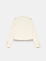 Mint Velvet Cream Eyelet Detail Jacket - Image 8 of 9
