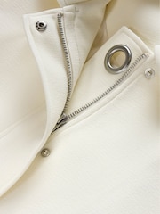 Mint Velvet Cream Eyelet Detail Jacket - Image 9 of 9