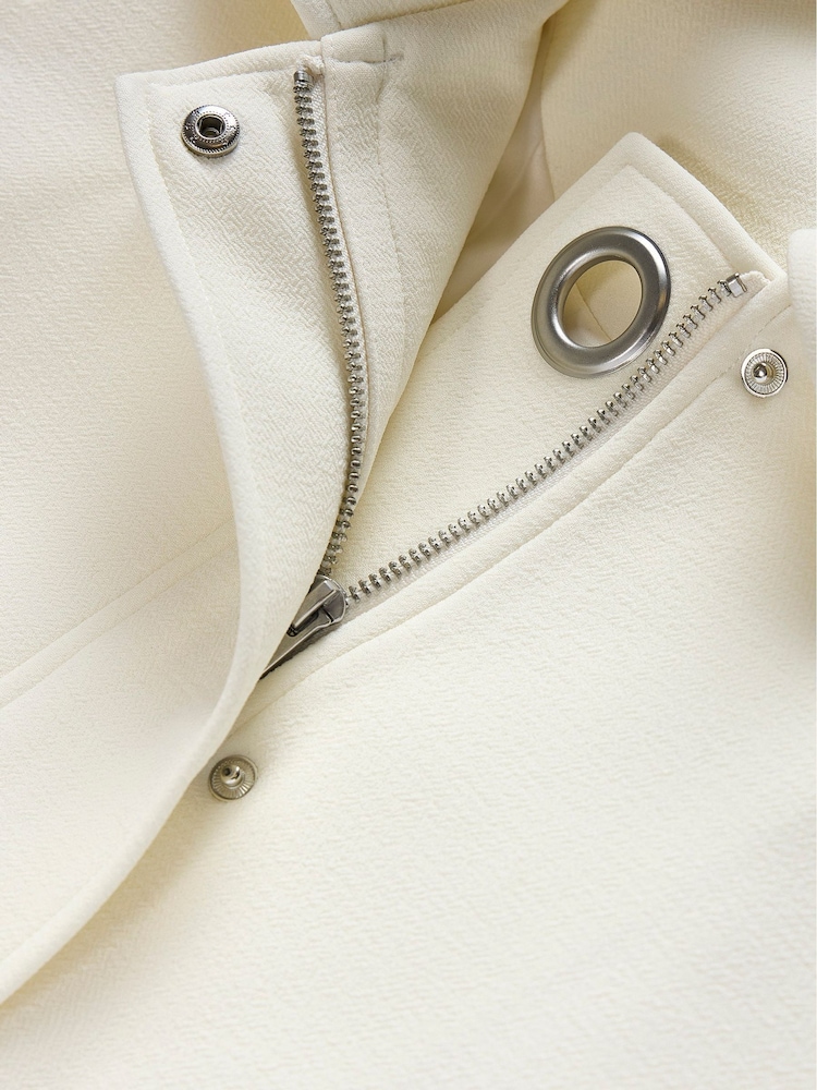 Mint Velvet Cream Eyelet Detail Jacket - Image 9 of 9 Mint Velvet Cream Eyelet Detail Jacket - Image 9 of 9