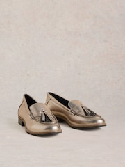 White Stuff Metallic Elba Loafers - Image 2 of 4
