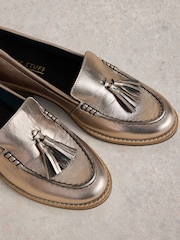 White Stuff Metallic Elba Loafers - Image 4 of 4