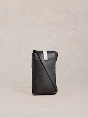 White Stuff Black Clara Buckle Leather Phone Bag - Image 2 of 4