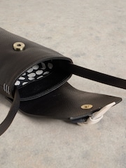 White Stuff Black Clara Buckle Leather Phone Bag - Image 3 of 4
