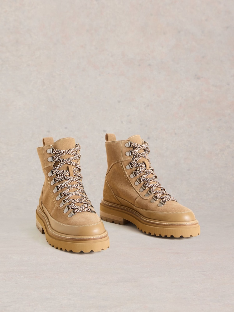 White Stuff Natural Olive Hiker Boots - Image 2 of 4