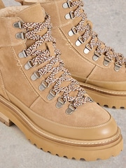 White Stuff Natural Olive Hiker Boots - Image 4 of 4
