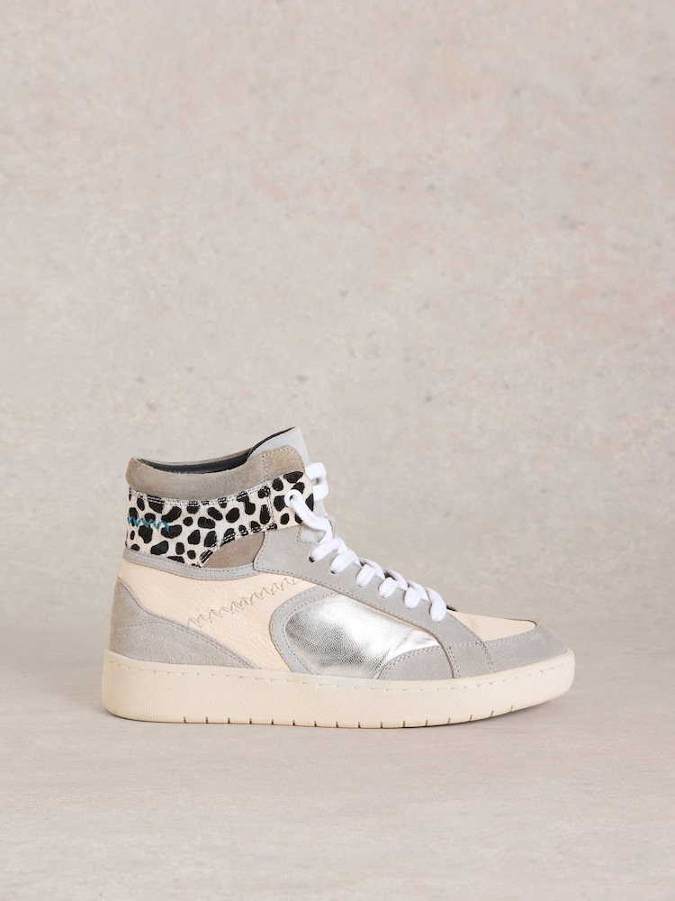 White Stuff Natural Heidi Hi-Top Trainers - Image 2 of 4 White Stuff Natural Heidi Hi-Top Trainers - Image 2 of 4