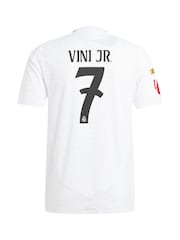 adidas White Real Madrid Home Authentic Shirt 2024-25 - Image 2 of 3