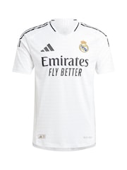 adidas White Real Madrid Home Authentic Shirt 2024-25 - Image 3 of 3