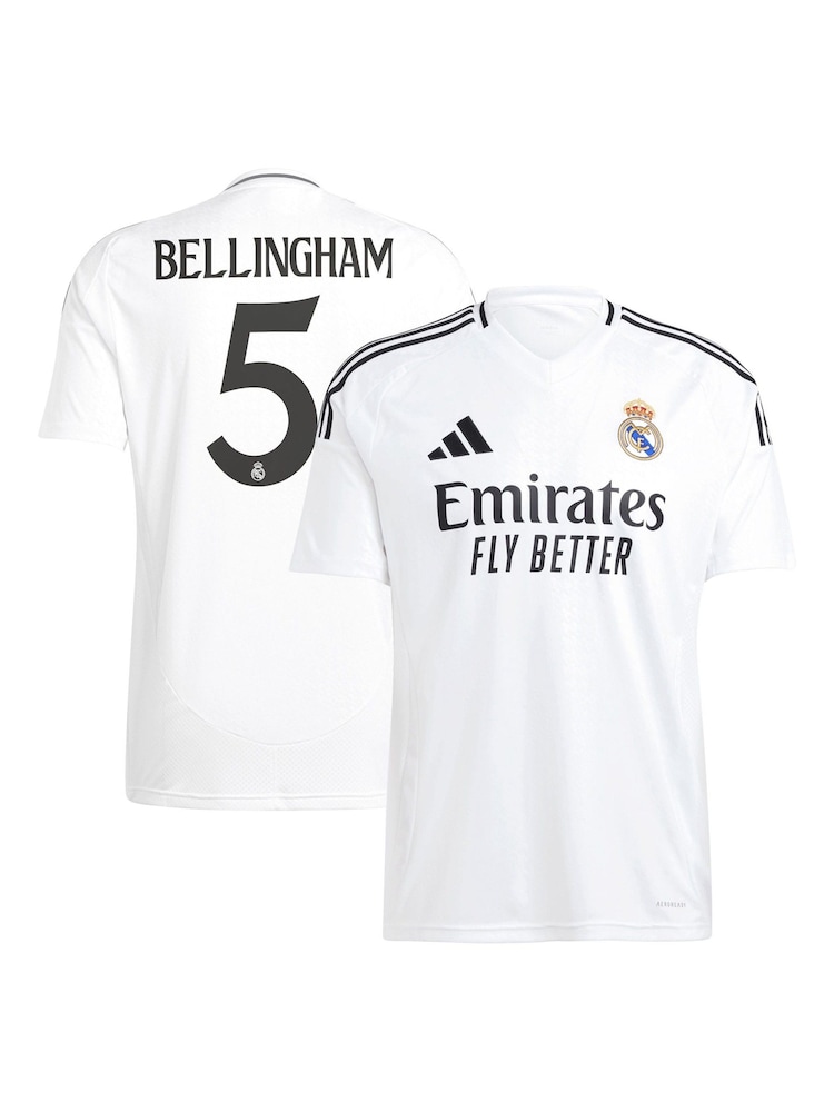 adidas White Real Madrid Home Shirt 2024-25 - Image 1 of 3