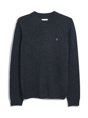 Farah Birchall Crew Neck Black Sweater - Image 5 of 5