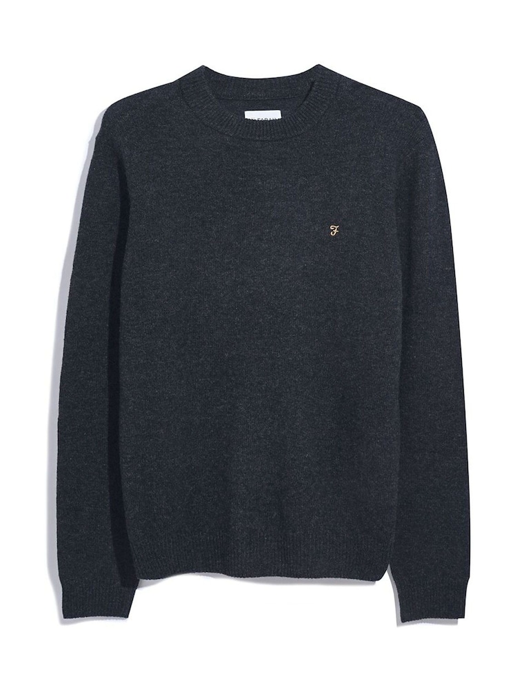 Farah Birchall Crew Neck Black Sweater - Image 5 of 5