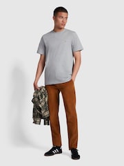 Farah Grey Danny Short Sleeve T-Shirt - Image 3 of 5