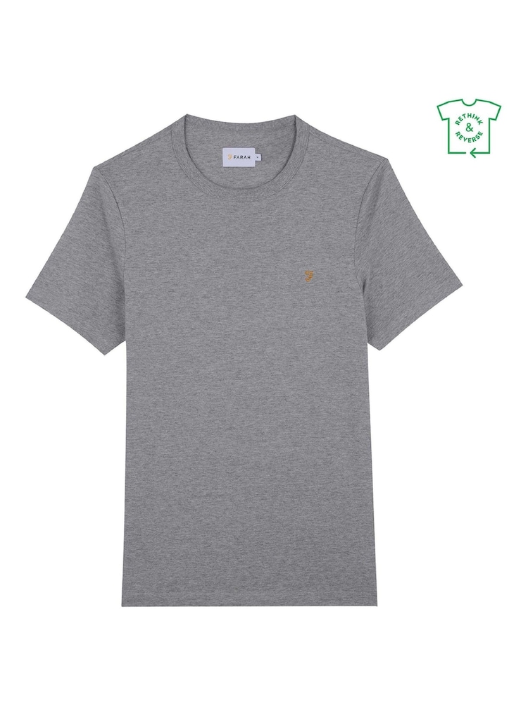 Farah Grey Danny Short Sleeve T-Shirt - Image 5 of 5