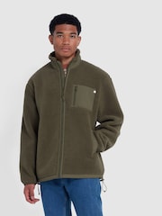 Farah Green Bradley Full-Zip Fleece Jacket - Image 1 of 5