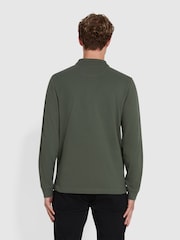 Farah Green Blanes Long Sleeve Polo Shirt - صورة 2 من 5