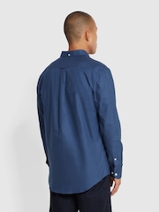 Farah Blue Brewer Long Sleeve Shirt - Image 3 of 5
