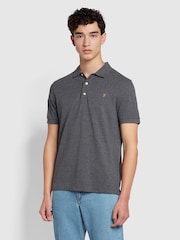 Farah Grey Blanes Short Sleeve Polo Shirt - صورة 1 من 5