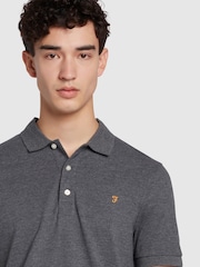 Farah Grey Blanes Short Sleeve Polo Shirt - صورة 3 من 5