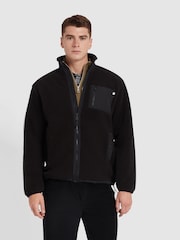 Farah Bradley Full-Zip Fleece Black Jacket - Image 1 of 5
