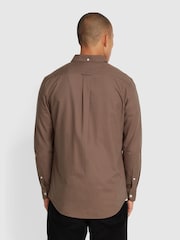 Farah Grey Brewer Long Sleeve Shirt - Image 3 of 5