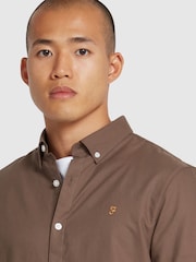 Farah Grey Brewer Long Sleeve Shirt - Image 4 of 5