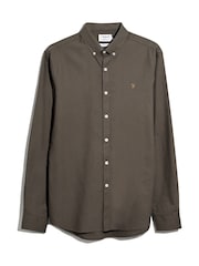 Farah Grey Brewer Long Sleeve Shirt - Image 5 of 5