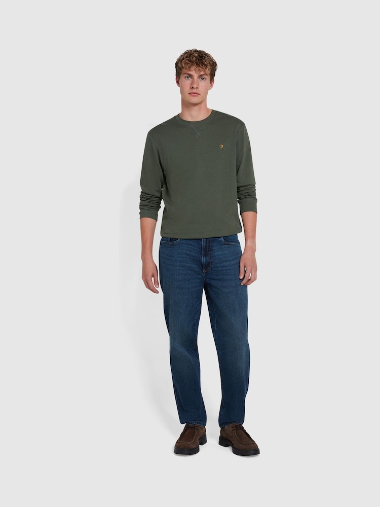 Farah Green Tim New Crew Neck Sweatshirt - Image 2 of 5