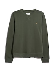 Farah Green Tim New Crew Neck Sweatshirt - Image 5 of 5