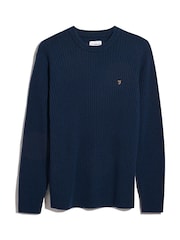 Farah Blue Halton Rib Sweater - Image 5 of 5