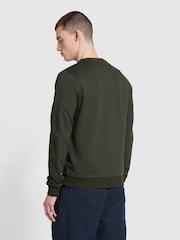Farah Green Tim New Crew Neck Sweatshirt - Image 2 of 5