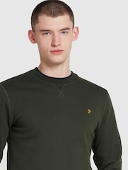 Farah Green Tim New Crew Neck Sweatshirt - Image 4 of 5