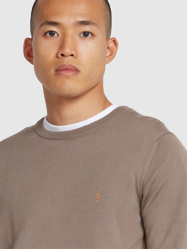 Farah Grey Mullen Merino Wool Sweater - Image 4 of 4