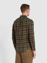 Farah Green Brewer Check Long Sleeve Shirt - Image 3 of 5