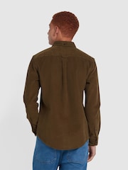 Farah Green Spencer Long Sleeve Corduroy Shirt - Image 3 of 5